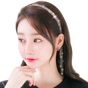 Rhinestone Decor Headband with Tassel
